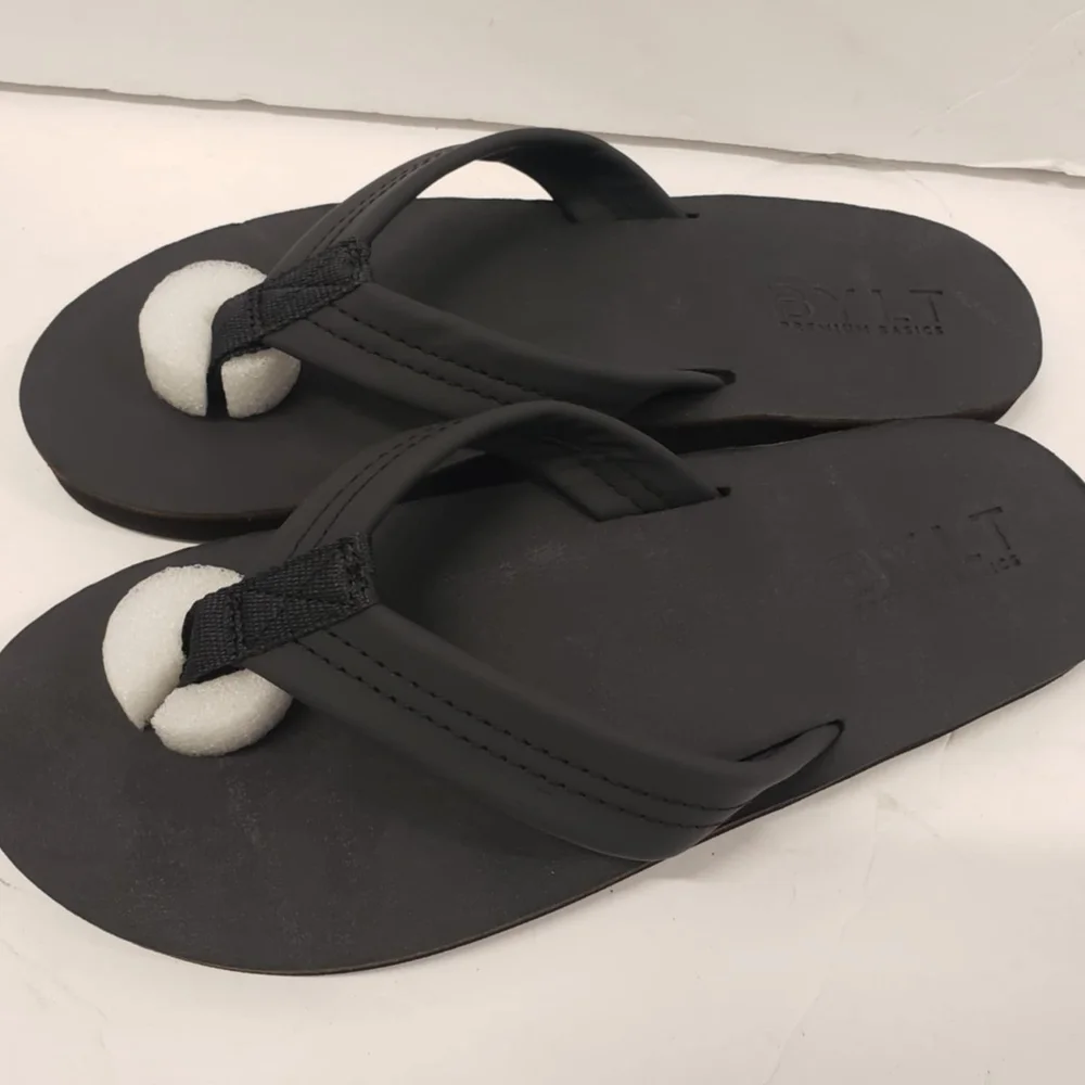 BYLT‎ premium basics Black flip flops size 10 New